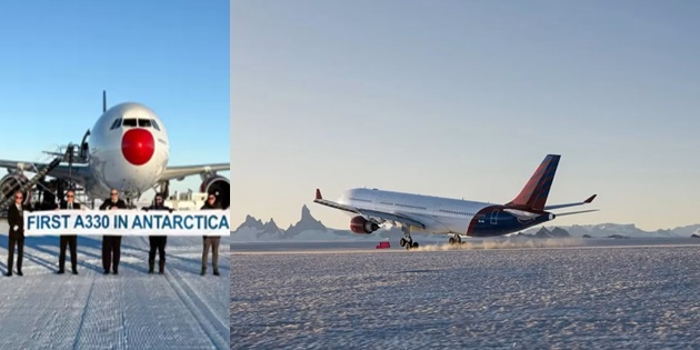 Hi Fly Uçağı Antarktika’ya Tarihi Bir İniş Gerçekleştirdi